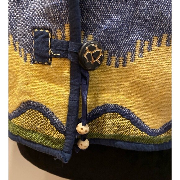 Vintage ‘90 Flashback Jacket Sz Large Boho Women’s Cropped Tapestry Southwest - Picture 7 of 10